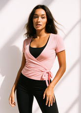 Wrap top - Ballet Soft - Short sleeve