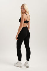 SPORTBODY SPORTY HIGH-RISE LEGGINGS - ONYX