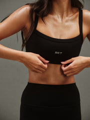 SPORTBODY SPORTY SCOOP BRA - ONYX