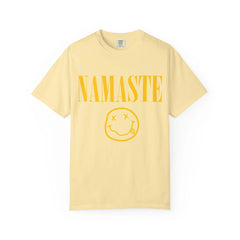 NAMASTE Nirvana Unisex Shirt – Garment-Dyed Organic Cotton Yoga T-Shirt by Yune Yoga