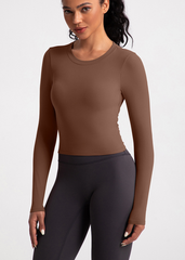 Knot T-shirt - Long Sleeve - Built-in Bra