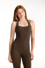 LUXFORM LUX LAYERED CAMI BRA - CEDAR