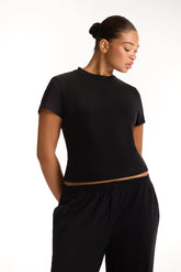 CLASSIC COTTON DAILY STAPLE TEE - ONYX