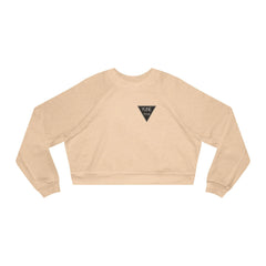 Cropped Fleece Pullover - Yune Yoga Logo Design