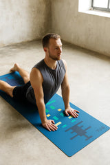 Blue Rush Flow — MN25 6mm Non-Slip Yoga Mat
