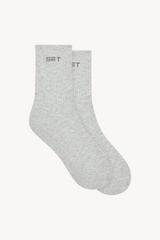 SET SOCKS (3 PACK) - WHITE/HEATHER GREY/ONYX