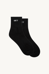 SET SHORTY SOCKS (3 PACK) - WHITE/HEATHER GREY/ONYX