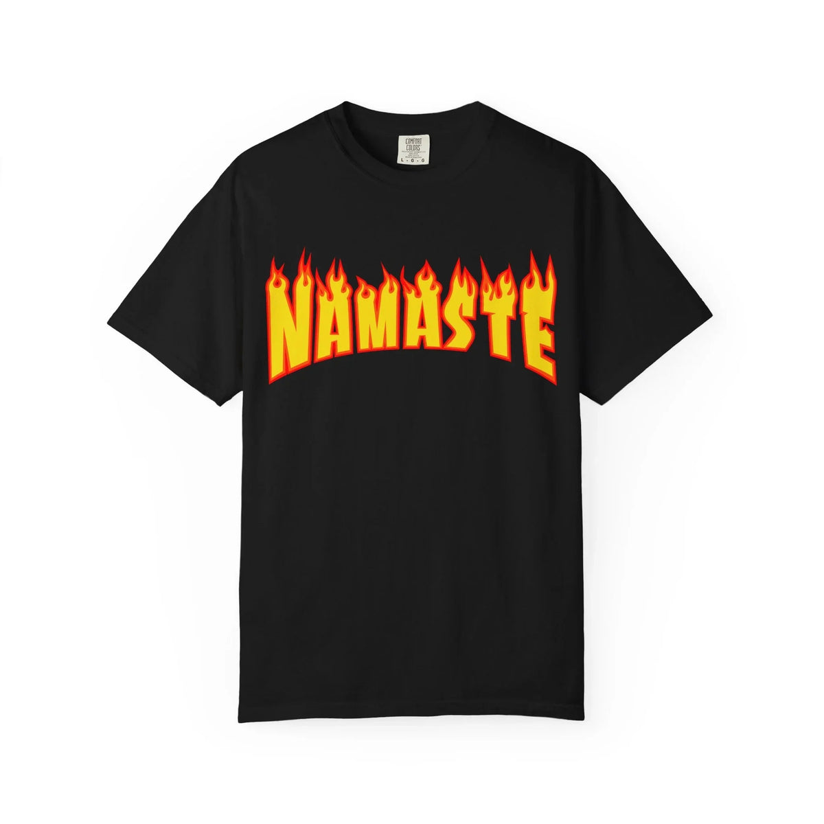 NAMASTE Thrasher Unisex Shirt – Garment-Dyed Organic Cotton Yoga T-Shirt by Yune Yoga