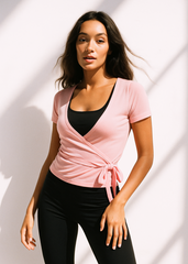 Wrap top - Ballet Soft - Short sleeve