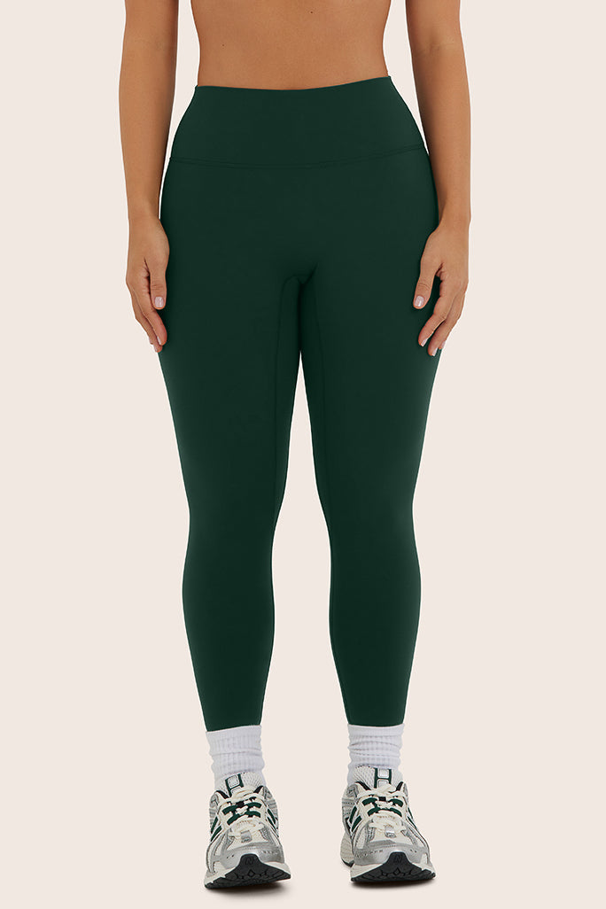 SPORTBODY SPORTY MID-RISE LEGGINGS - BEETLE