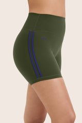 SPORTBODY SPORTY DUO STRIPE SHORTS - OAK