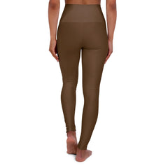 🌿 Organic Cotton Yoga Pants Brown – High-Waisted, Breathable, Sustainable Activewear by Yune Yoga