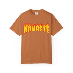 NAMASTE Thrasher Unisex Shirt – Garment-Dyed Organic Cotton Yoga T-Shirt by Yune Yoga