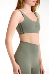 SPORTBODY SPORTY DUO LIFT BRA - KELP