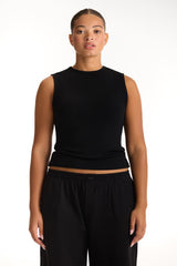 RIBBED MODAL BODY MUSCLE TANK - ONYX