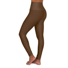 🌿 Organic Cotton Yoga Pants Brown – High-Waisted, Breathable, Sustainable Activewear by Yune Yoga