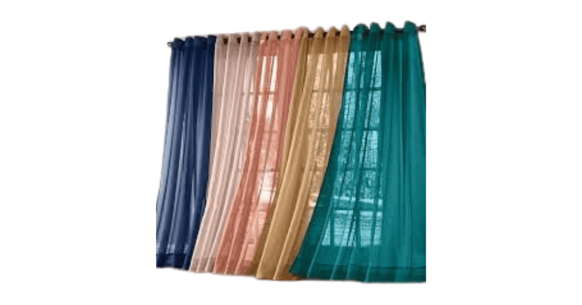 sheer voile fabric for curtains